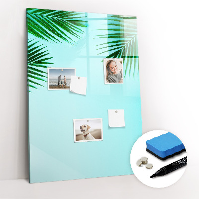 Dry erase board magnetic Palm leaves