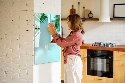 Dry erase board magnetic Palm leaves
