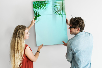 Dry erase board magnetic Palm leaves