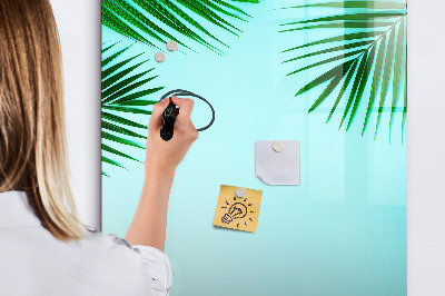 Dry erase board magnetic Palm leaves