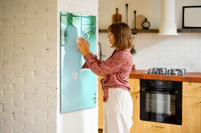 Dry erase board magnetic Palm leaves