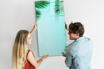 Dry erase board magnetic Palm leaves