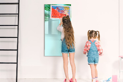 Dry erase board magnetic Palm leaves