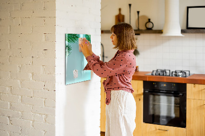 Dry erase board magnetic Palm leaves