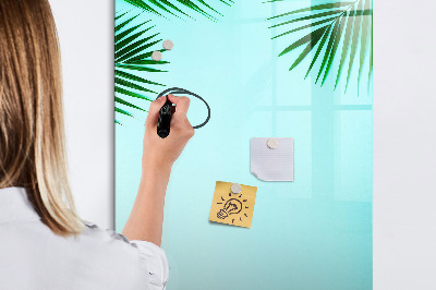 Dry erase board magnetic Palm leaves