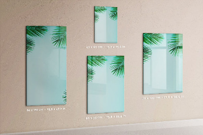 Dry erase board magnetic Palm leaves