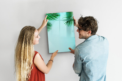 Dry erase board magnetic Palm leaves