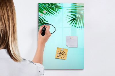 Dry erase board magnetic Palm leaves