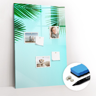 Dry erase board magnetic Palm leaves