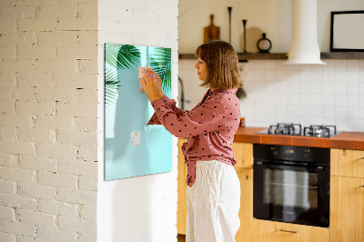Dry erase board magnetic Palm leaves