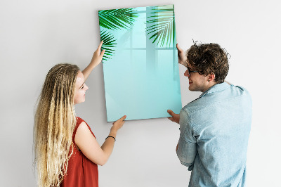 Dry erase board magnetic Palm leaves