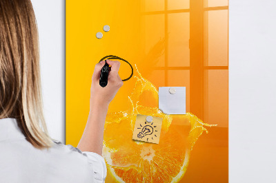 Dry erase magnetic board Sap orange
