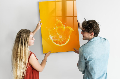 Dry erase magnetic board Sap orange