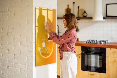 Dry erase magnetic board Sap orange