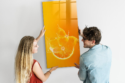 Dry erase magnetic board Sap orange