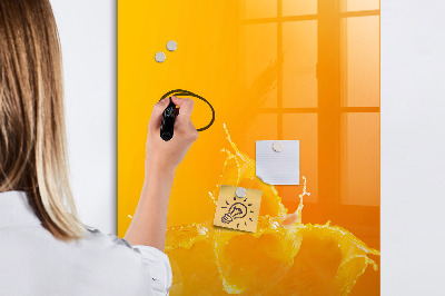 Dry erase magnetic board Sap orange