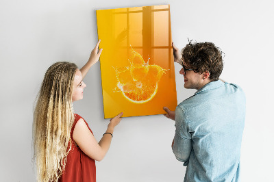Dry erase magnetic board Sap orange