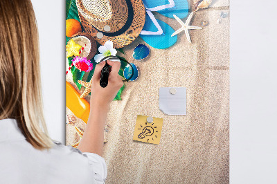 Dry erase board magnetic Sandy beach