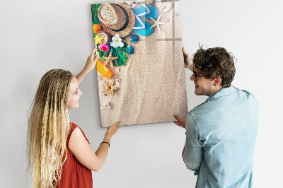 Dry erase board magnetic Sandy beach