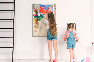 Dry erase board magnetic Sandy beach