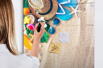 Dry erase board magnetic Sandy beach