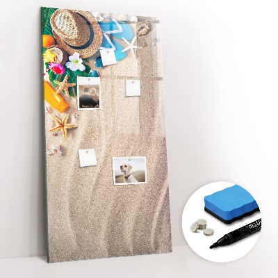 Dry erase board magnetic Sandy beach