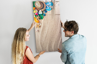 Dry erase board magnetic Sandy beach