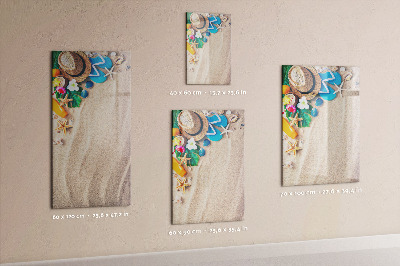 Dry erase board magnetic Sandy beach