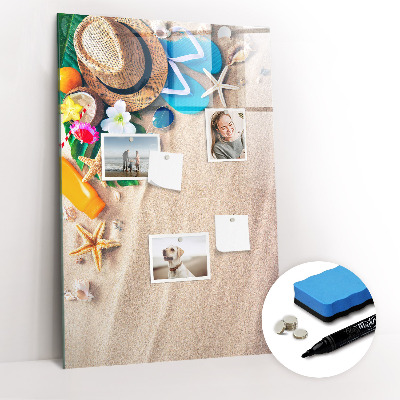 Dry erase board magnetic Sandy beach