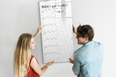 Dry erase board magnetic Weekly meal planner