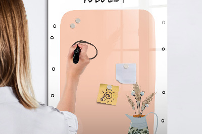 Dry erase board magnetic To-do list