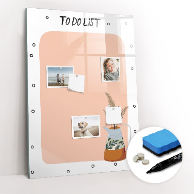 Magnetic writing board To-do list