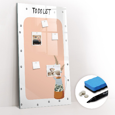 Magnetic writing board To-do list