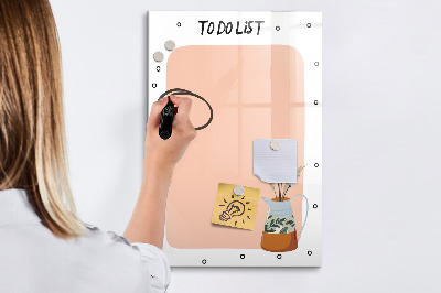 Magnetic writing board To-do list