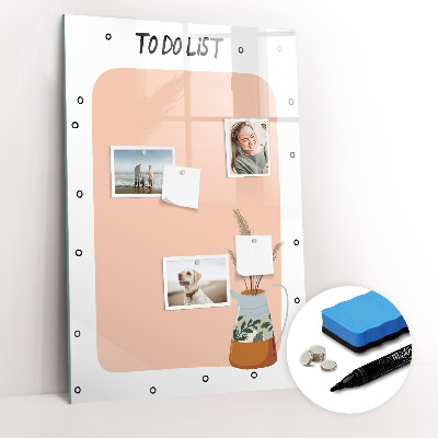Dry erase board magnetic To-do list