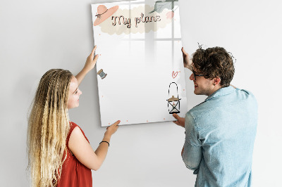 Dry erase magnetic board My plans