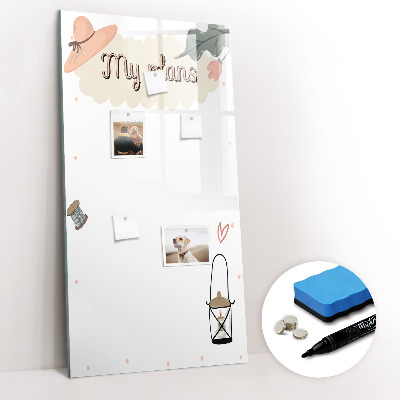 Dry erase magnetic board My plans