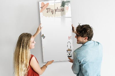 Dry erase magnetic board My plans