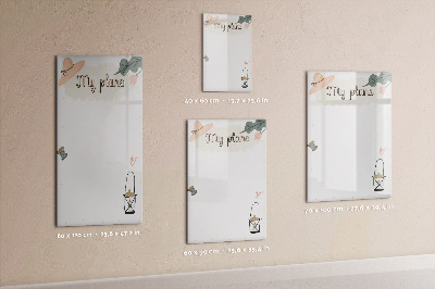Dry erase magnetic board My plans