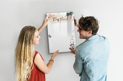 Dry erase magnetic board My plans