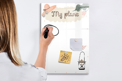 Dry erase magnetic board My plans