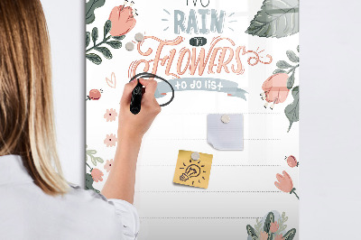Dry erase board magnetic Decorative list