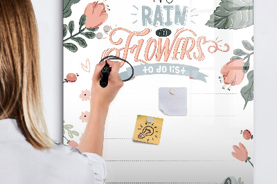 Dry erase board magnetic Decorative list