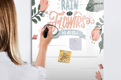 Dry erase board magnetic Decorative list