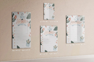 Dry erase board magnetic Decorative list