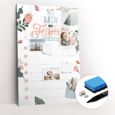 Dry erase board magnetic Decorative list