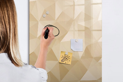 Dry erase board magnetic Triangles abstraction