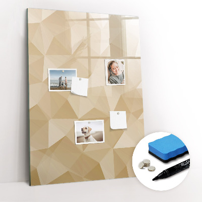 Dry erase board magnetic Triangles abstraction