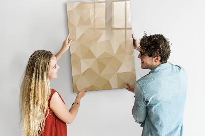 Dry erase board magnetic Triangles abstraction