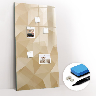 Dry erase board magnetic Triangles abstraction